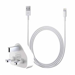 Picture of Genuine Official Apple iPhone Charger Lightning Cable & 5W Power Adapter Bundle)