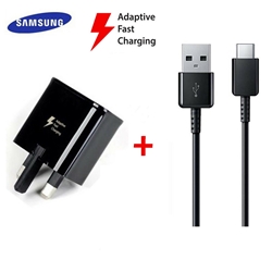 Picture of Dual USB 2.1A Charger Plug & 2M Type-C Charging Cable For Samsung S10 S9 S8+Plus