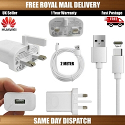 Picture of 100% Original Huawei 2A Fast Charger Plug & 2M USB-C Cable For P30 P30 Pro Lite