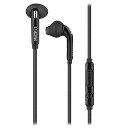 Picture of Genuine Earphones Earbuds With Mic Headphones For SAMSUNG Phones in Black
