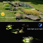 Picture of Solar Lights Outdoor Garden, Deck Lights Solar Powered - 8 LED for Landscape, Walkway, and Lawn