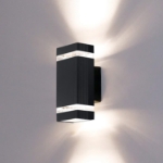 Picture of LED Outdoor Wall Lamp, Aluminum Up/Down Outside Wall Light Exterior Wall Sconce, 2* 5W 6400K Cold White 
