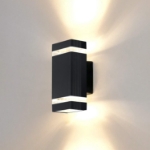 Picture of LED Outdoor Wall Lamp, Aluminum Up/Down Outside Wall Light Exterior Wall Sconce, 2* 5W 6400K Cold White 